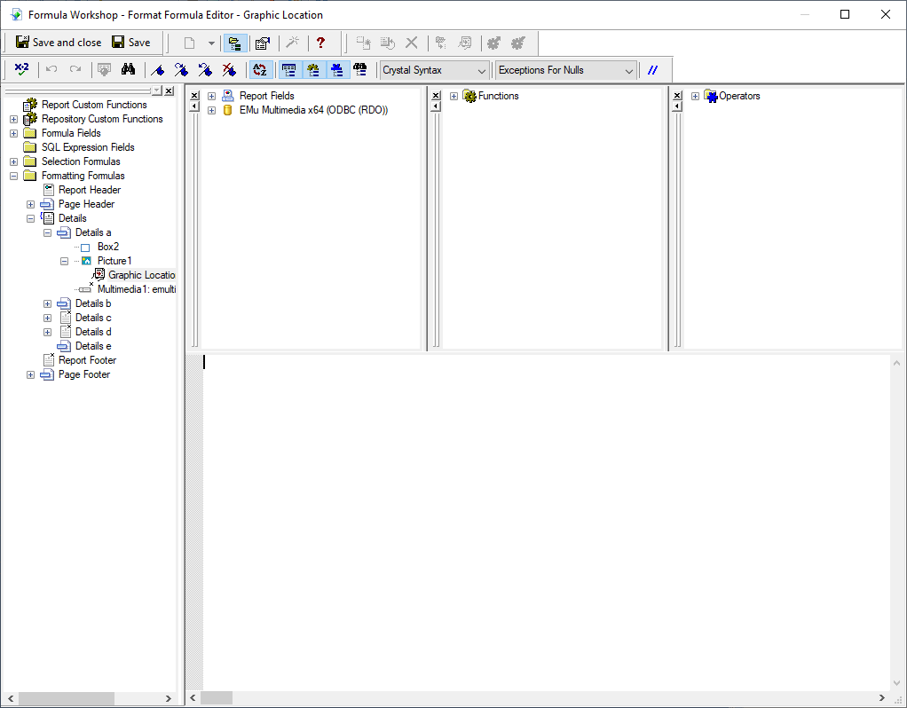 Cliquez pour agrandir Crystal Reports